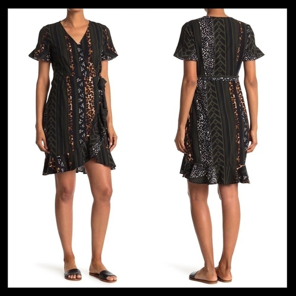 VERO MODA Henna Wrap Dress - Picture 2 of 6